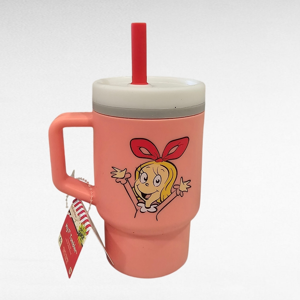 Pink Silicone Cindy Lou Who Tumbler